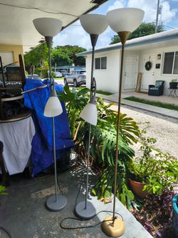 Torchiere with Task Light Floor Lamp