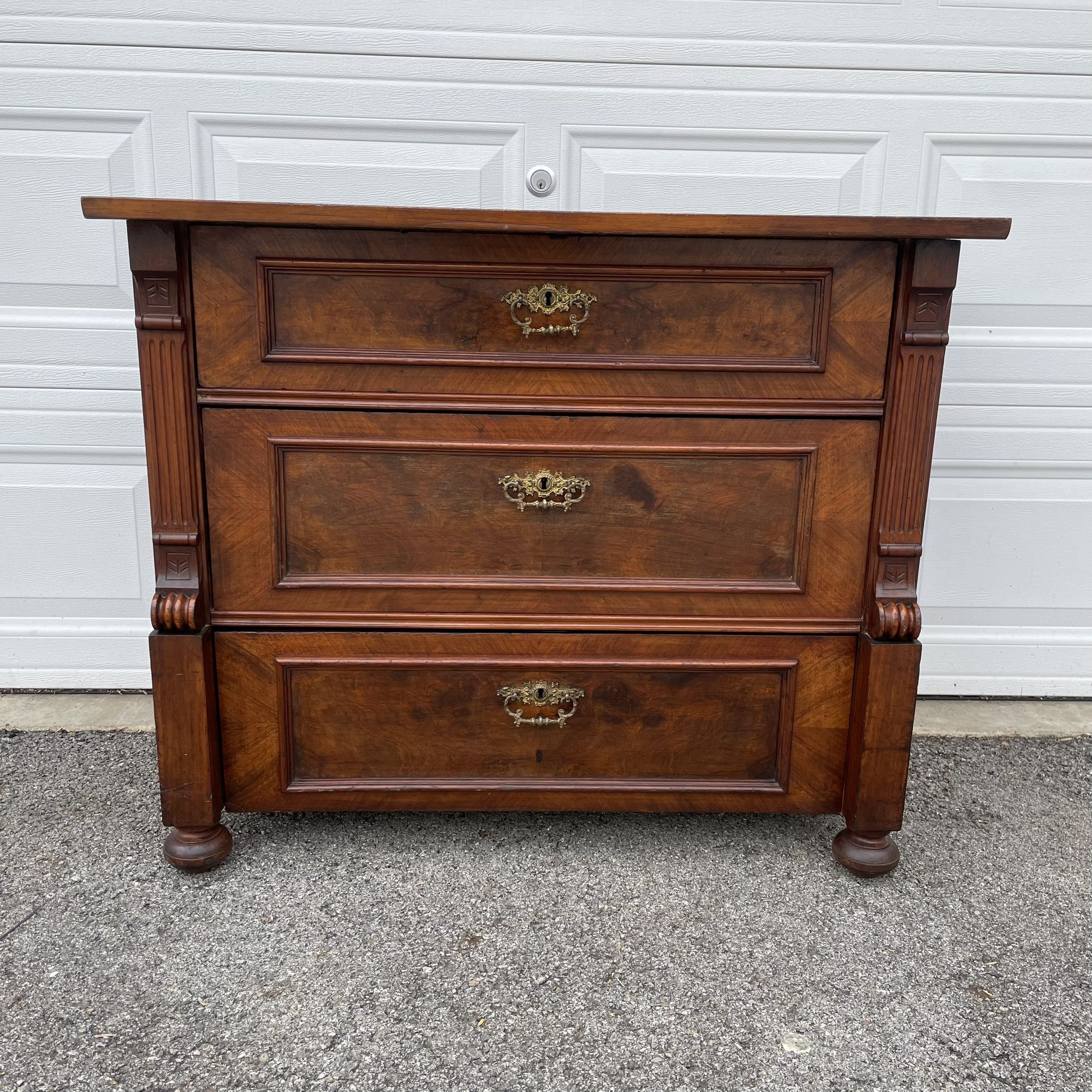 Antique Solid Wood Chest Dresser 