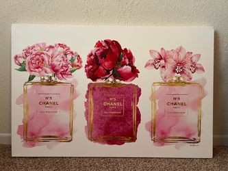 Designer Inspired Floral Canvas Wall Art