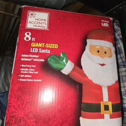 8ft Giant LED Santa