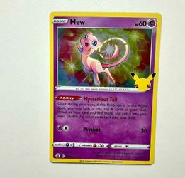 Pokemon Mew #011/025 Holo Celebrations 25th Anniversary