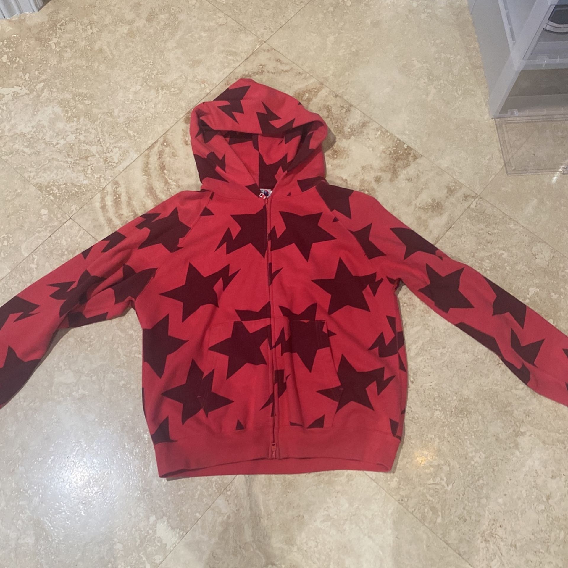 Bape Star Red Hoodie