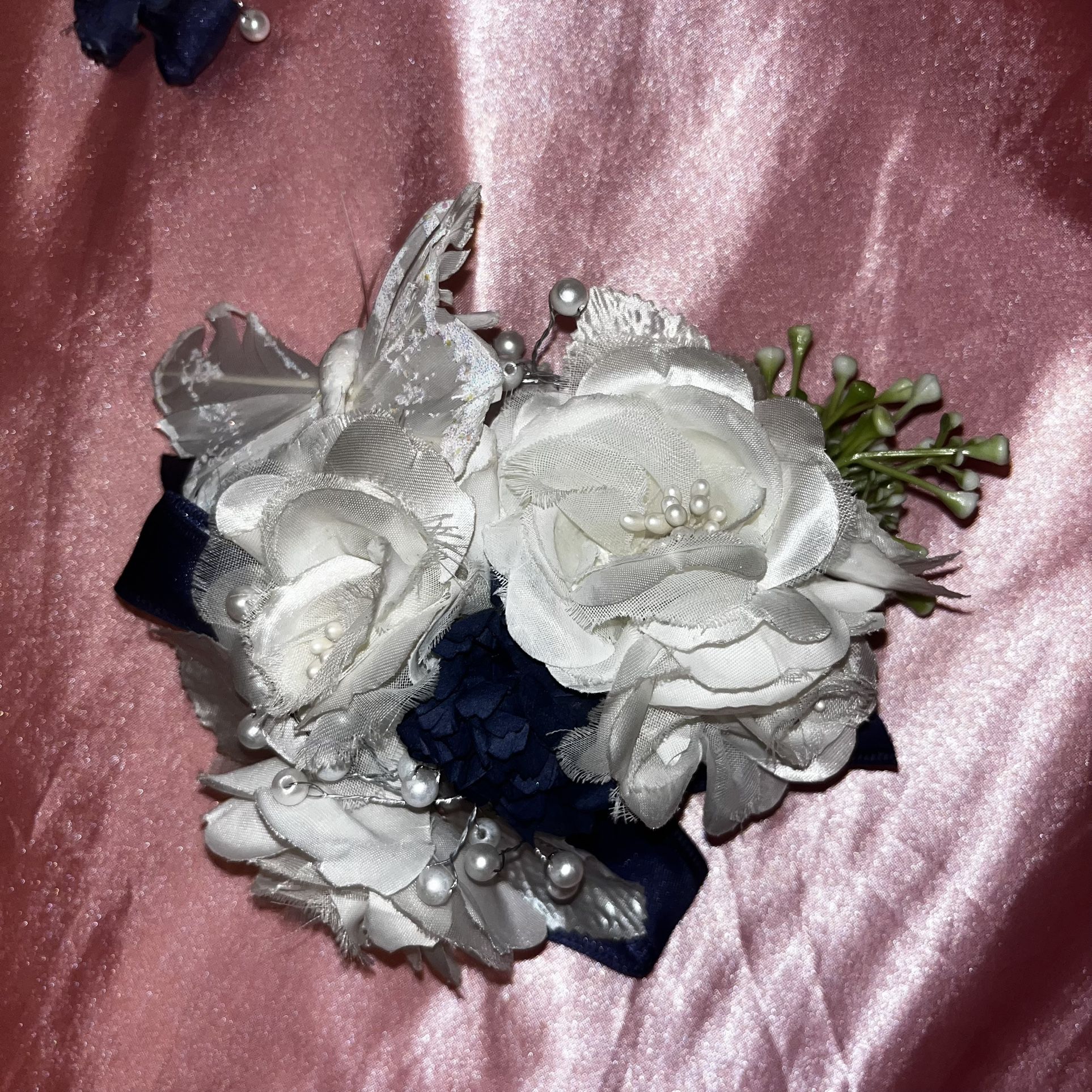 Wrist Corsage and Boutonniere Set Artificial flowers