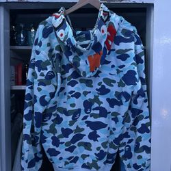 Blue Bape Hoodie
