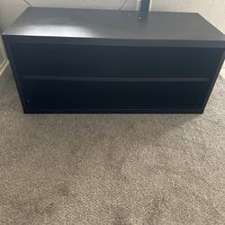 2 Shelf open storage/TV cabinet