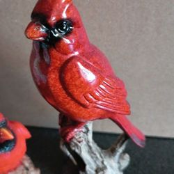 Vintage 3 Beautiful Northern Cardinals Clean 