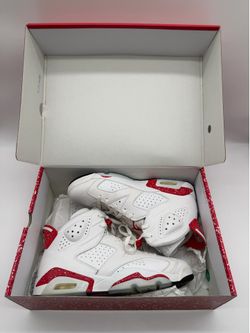Nike Air Jordan 6 Retro White University Red CT8529-162 Men’s Size 9 With Box