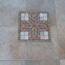 16" Inch Mosaic Cross - Natural Stone