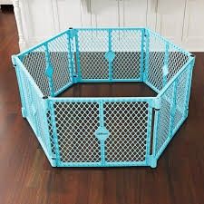 Indoor Outdoor Play Yard Aqua