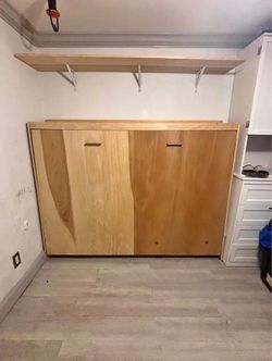 Murphy Wall Bed Natural Wood Fold-Down