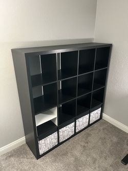 IKEA Kallax 4x4 Cube Shelf Unit Black