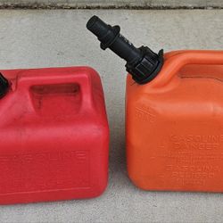 Two 2 Gallon Gas Cans