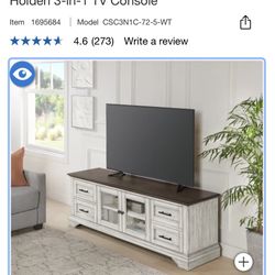 TV Console  REASONABLE OFFERS CONSIDERED