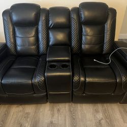 Theater room couch