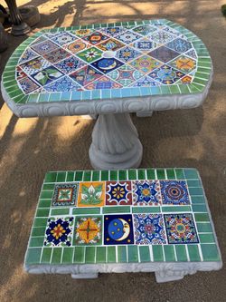 Concrete Talavera Patio Set