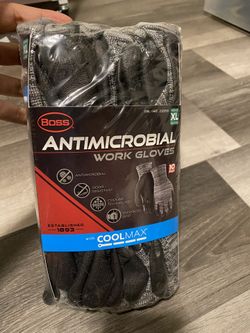 10 Pack boss antimicrobial work gloves
