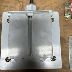 Outdoor GFCI Weatherproof Electrical Box w/ Covers – 20A Commercial Grade (4 Available)