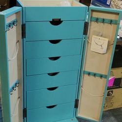Brand New Jewelry Armoire Turquoise 