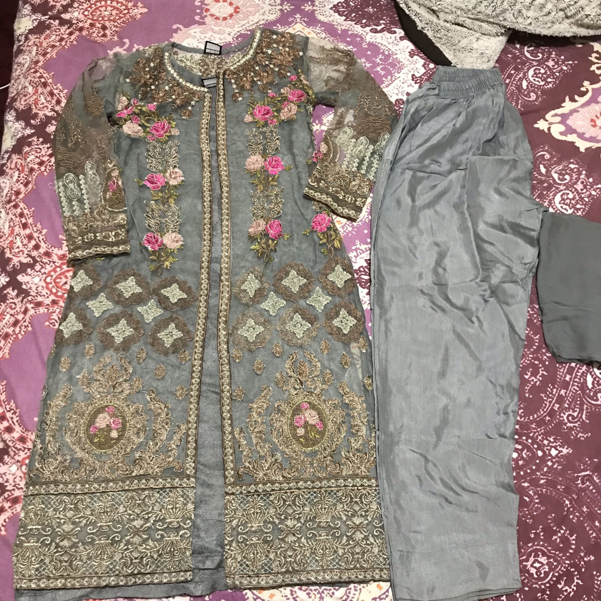 Pakistani Indian desi party wedding dress clothes outfit