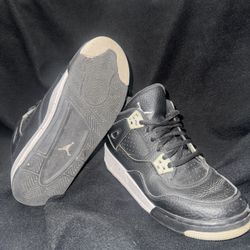 Air Jordan 4 GS Black/Cement Oreo – Good Used Condition – Size 4.5y