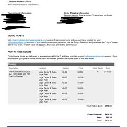 Nutcracker Tickets (7 Tickets) For Sunday Dec 7th @ 3pm