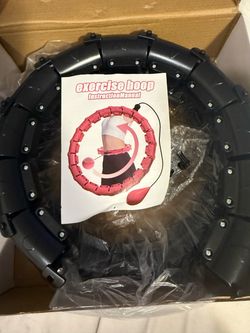 Black Weighted Hula Fitness Hoop