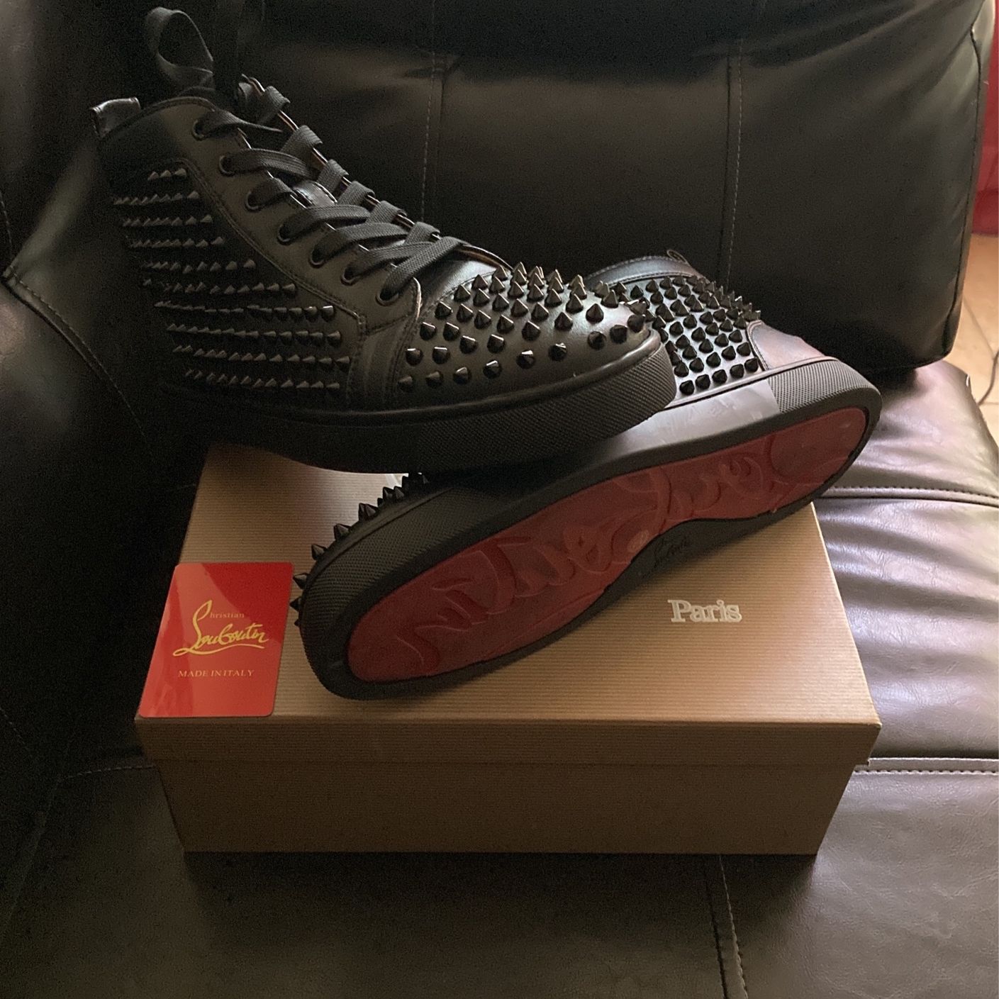 Black Red Bottom Christian Louboutins Size: 9 & 10 for Sale in Orlando, FL  - OfferUp