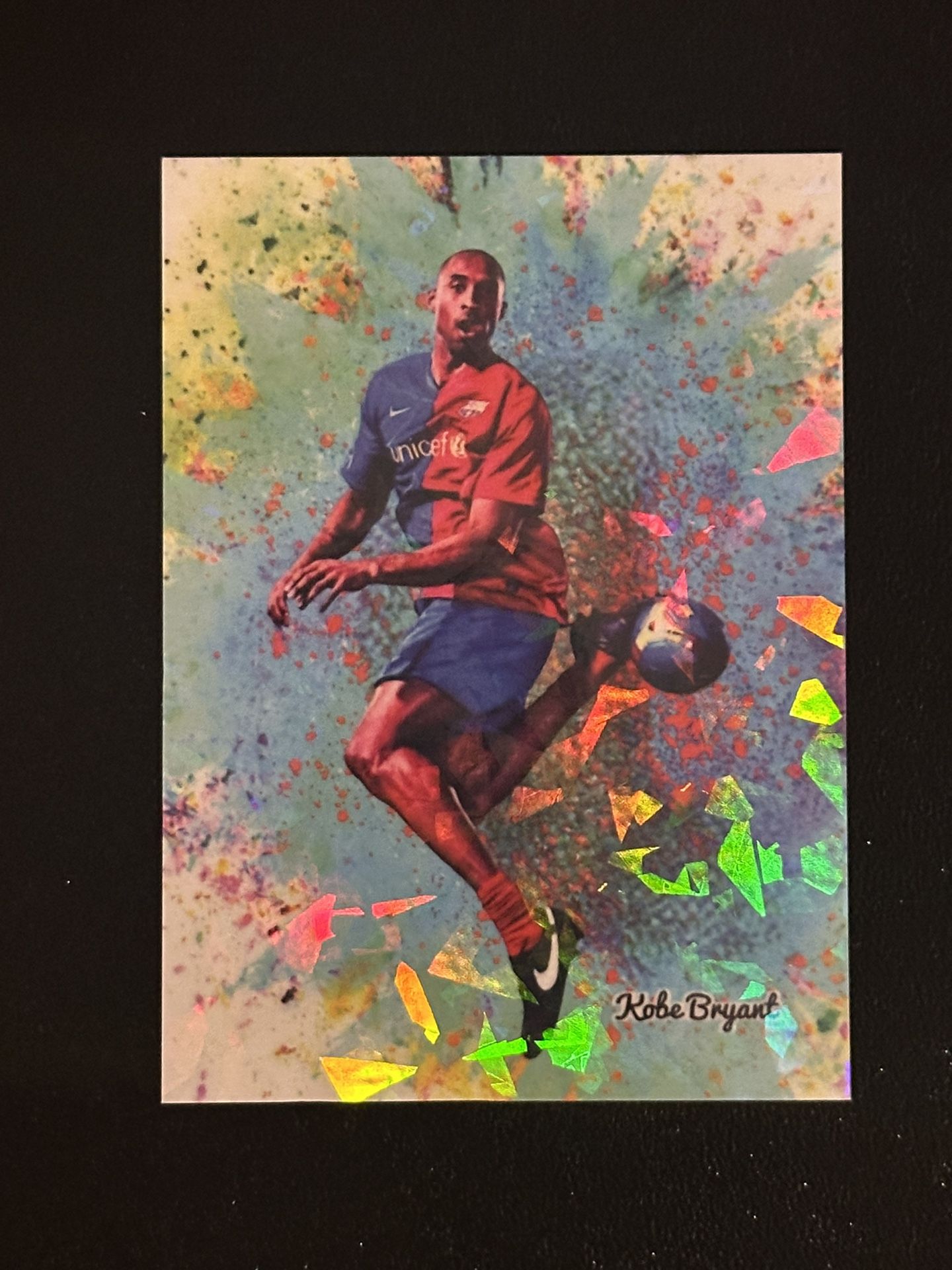 Kobe Bryant Custom Novelty Card Cracked Ice