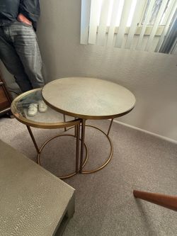 Restoration Hardware side table