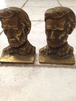 Booked, solid brass Precident Abraham Lincoln