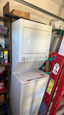 Stacked washer and dryer