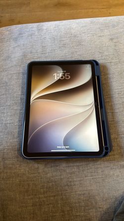 Apple iPad 10th Generation with Navy Blue Case