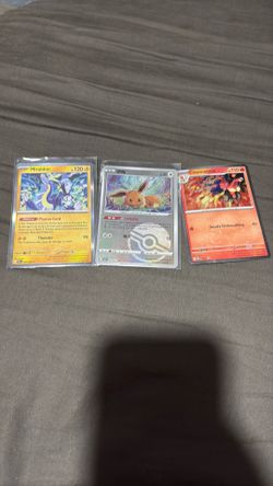 Miraidon, Evve, Charmeleon ( Authentic Pokemon Cards)