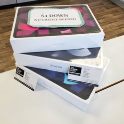 New Apple IPad Air 5th Gen Tablet - 90 DAY WARRANTY - $1 DOWN - NO CREDIT NEEDED 