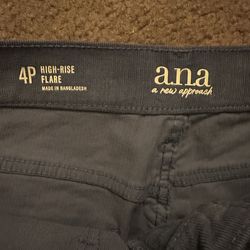 Womens Size 4p ana a new approach high rise flare corduroy pants