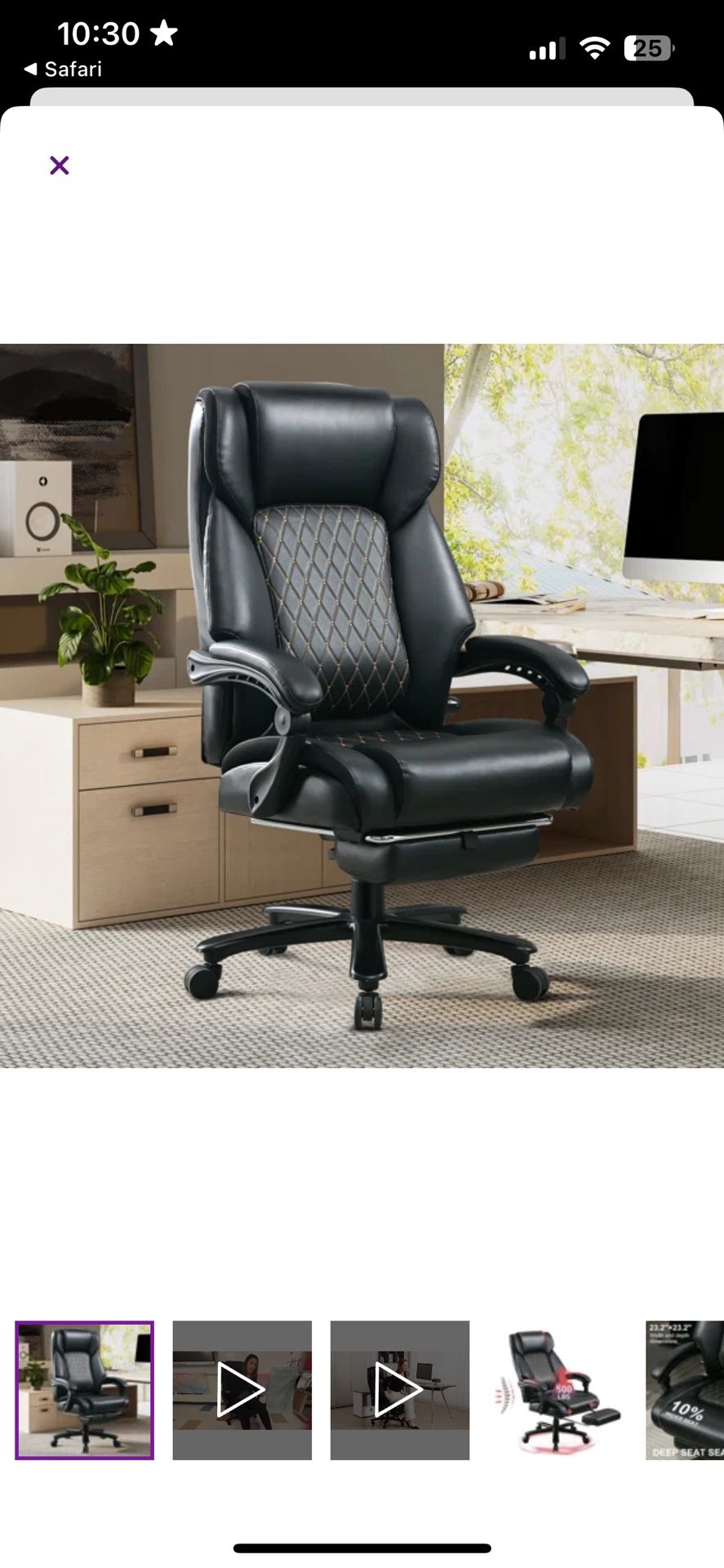 New In Box Oversized Office Chair 