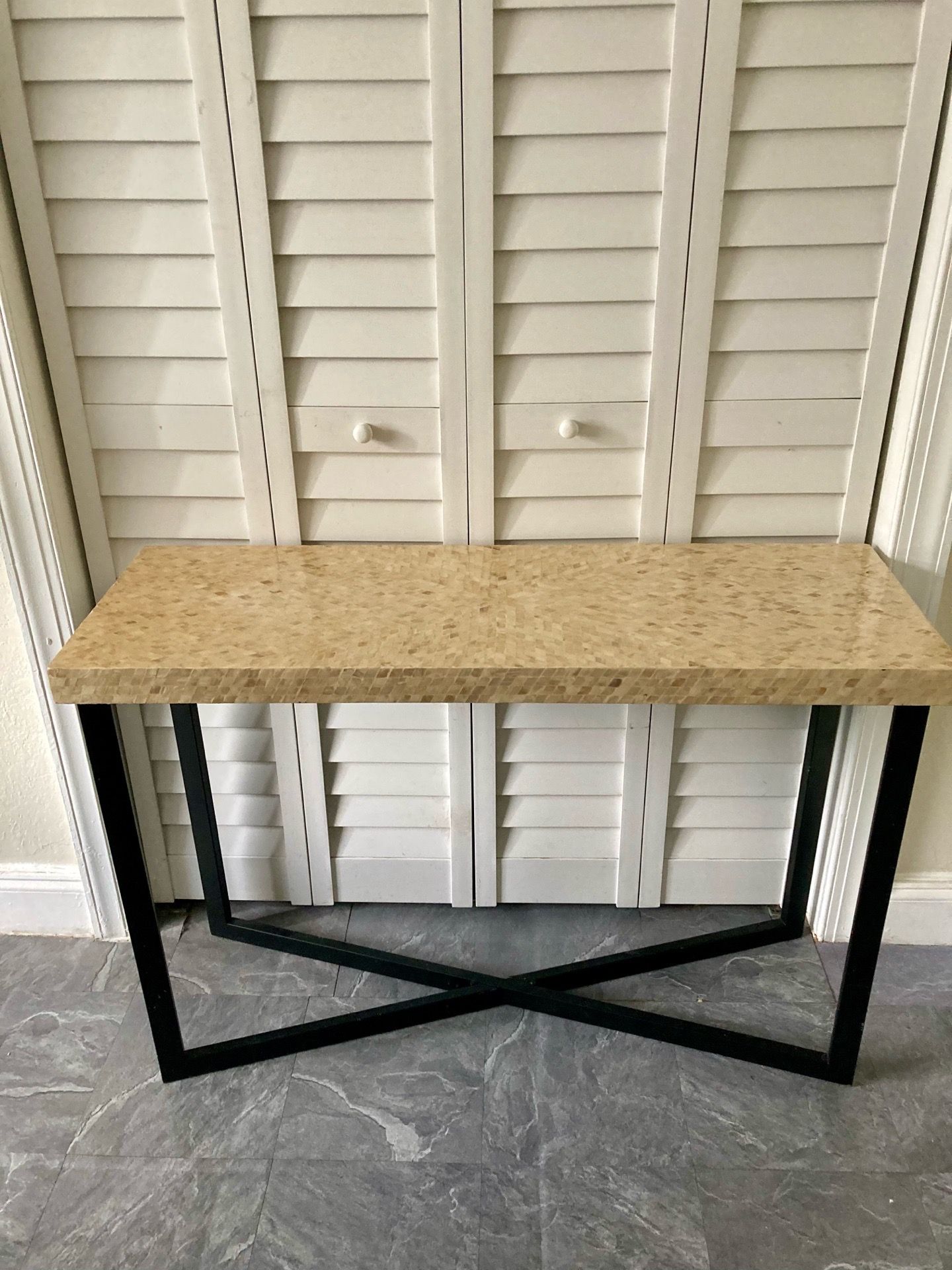 Pier 1 imports mothers of pearl console table