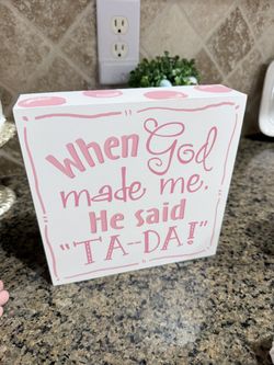 Wooden Plaque For Nursery