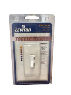 Leviton TOGGLE TOUCH Dimmer 600W 120V TGI06-10W White
