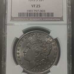 1893 -S, Morgan Silver Dollar.           NGC.    ( VF25) ***Rare***