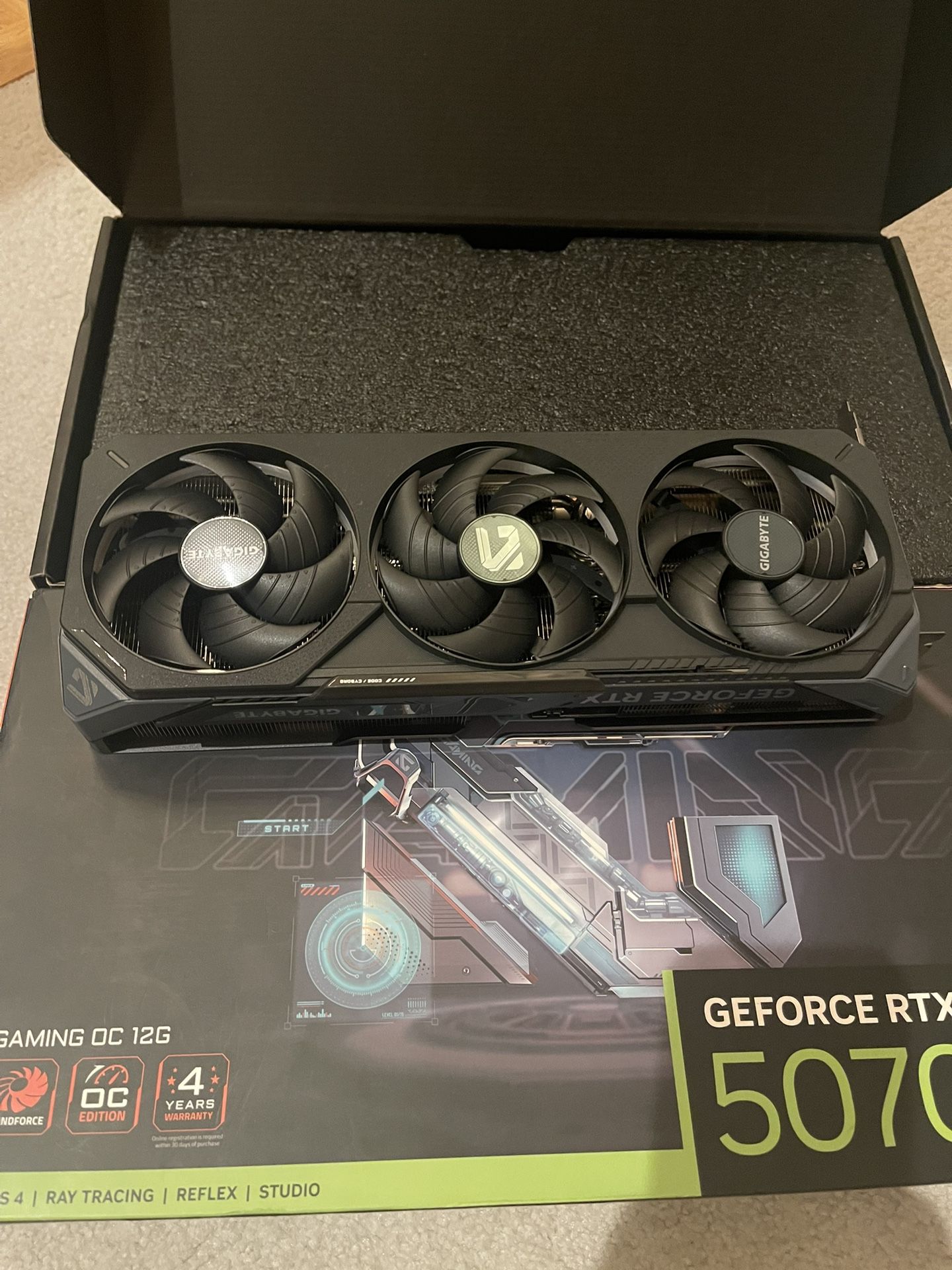 New GIGABYTE RTX 5070 OC Edition GPU Graphic Card For Gaming PC Parts For Sale