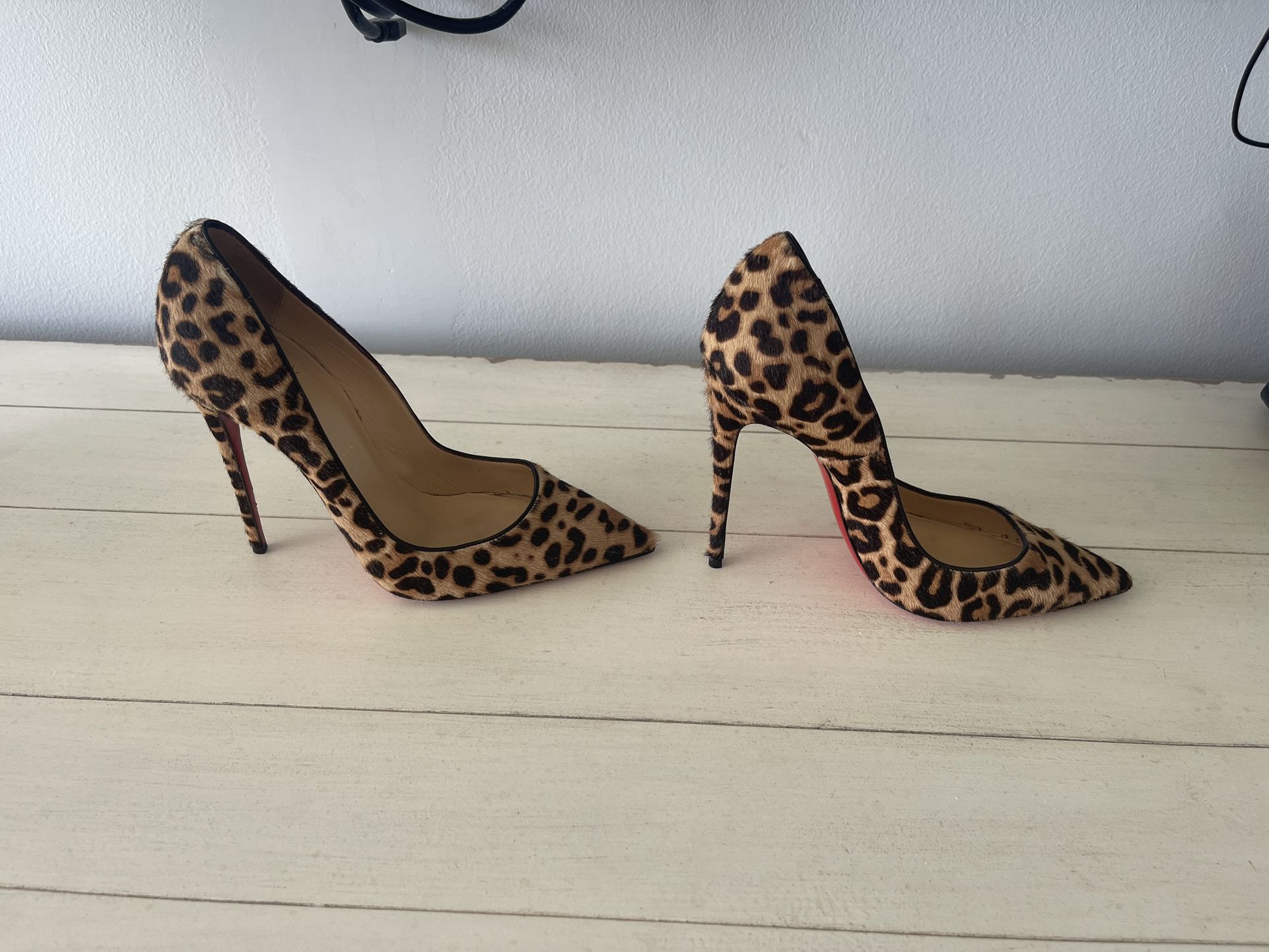 Louboutin Leopard Print Shoes