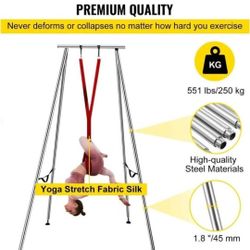 Happybuy Yoga Sling Inversion, 9.6 FT with attachments