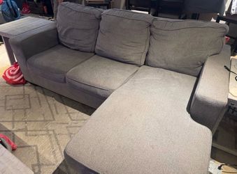 Grey L couch