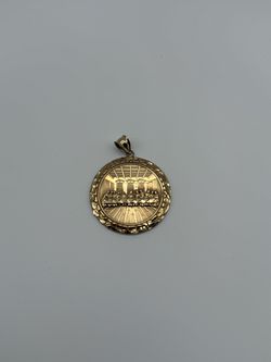 10K Yellow Gold Last Supper Pendant