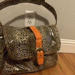 Leopard Print Diaper Bag