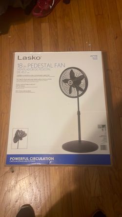 Lasko 18-Inch Pedestal Fan Black