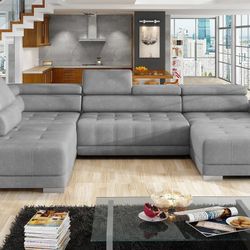 New Big Sectional Sofa  Grey Color 