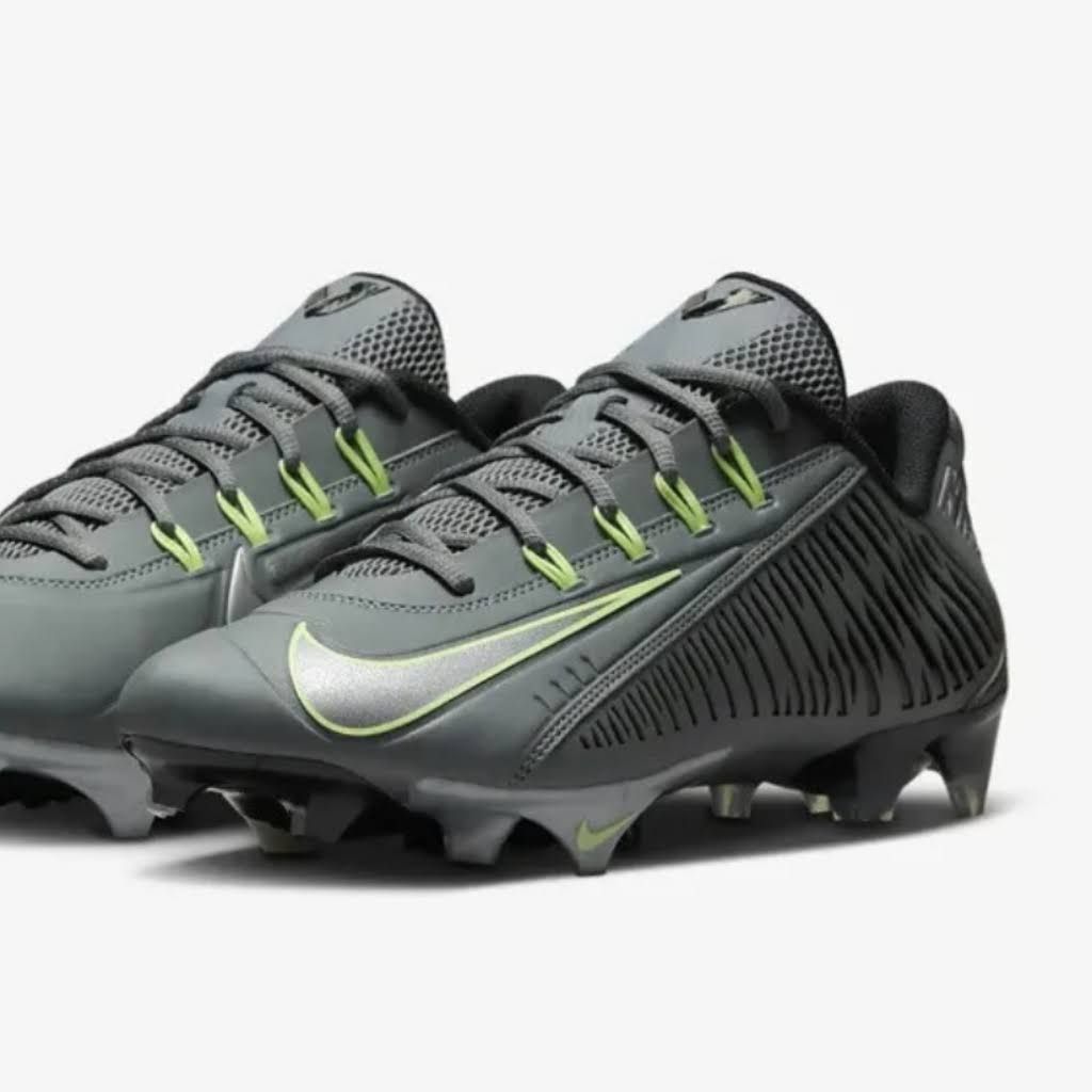 Nike Vapor Edge 360 VC Football Cleats Smoke Gray Volt DO6294-002