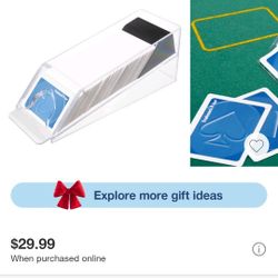 Poker 6 Deck Blackjack Shoe - Acrylic Playing Card Holder -